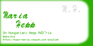 maria hepp business card